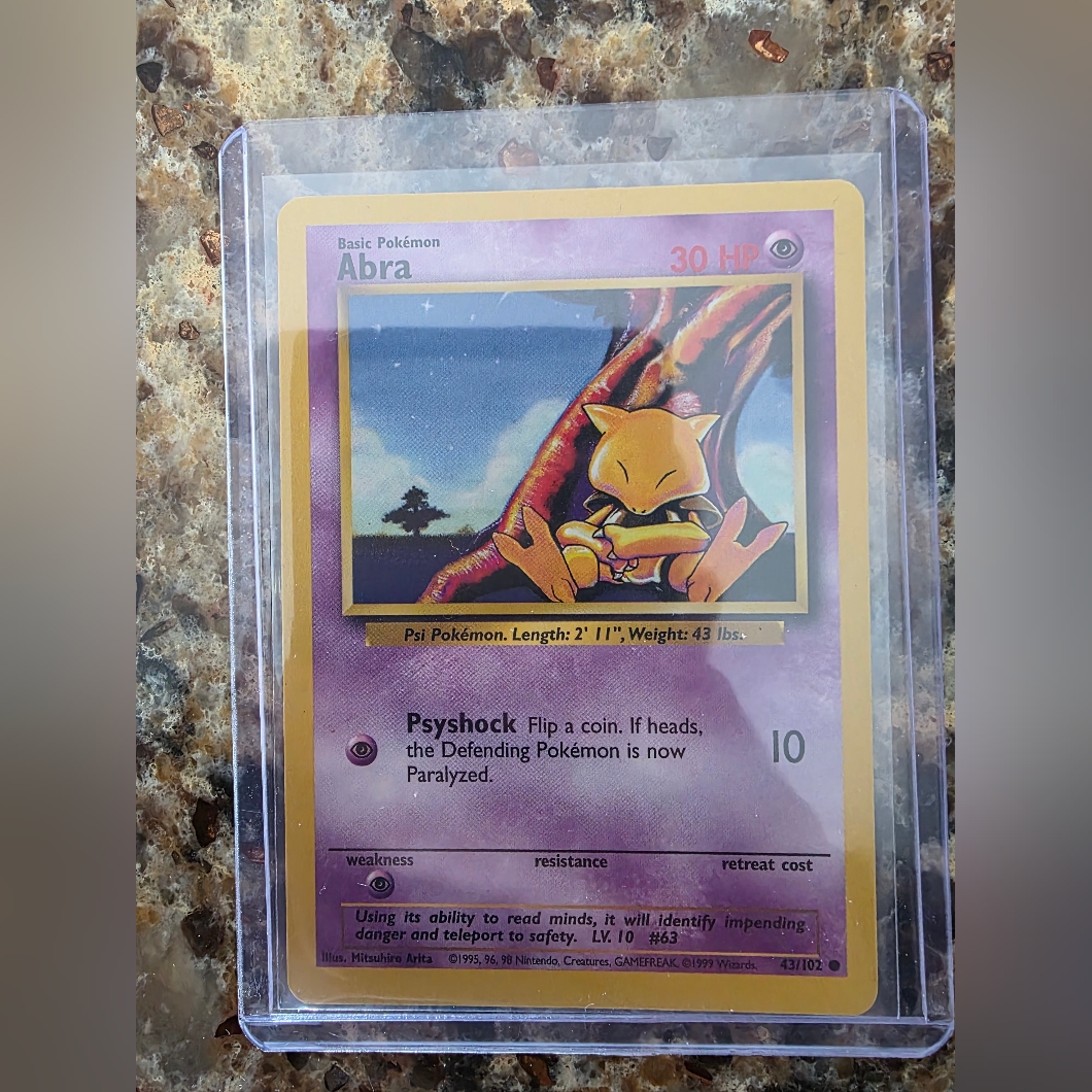 Abra 43 Pokemon Base Set